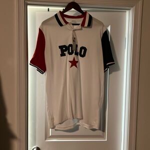 Polo Ralph Lauren Star Polo Pique Shirt new Americana Classic Fit Men’s Size XL